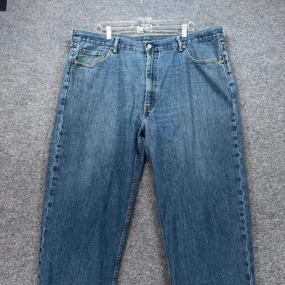 Levis 550 Relaxed Fit Jeans Mens 44x30 Blue Tapered Leg Denim Classic Casual